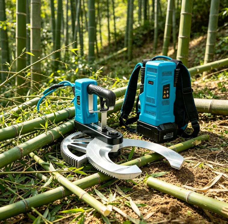 Electric Bamboo Cutting Machine, Professional Bamboo Splitter & Cross-Cut Saw for Bamboo Artifacts & Handicraft Processing