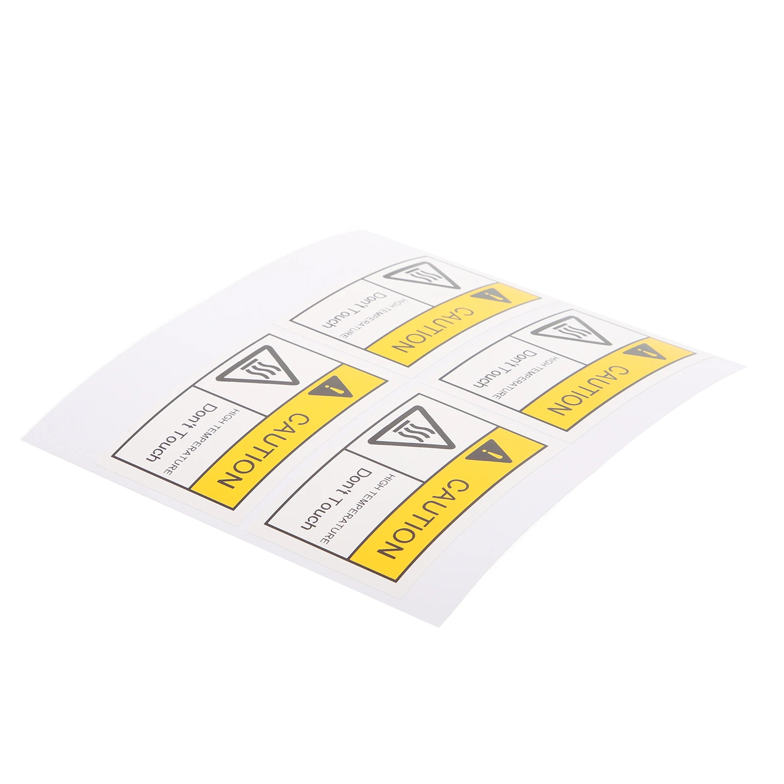 

4pcs High Labels Caution Surface Stickers Caution Hot Surface Sticker 60x40mm Safety Hot Warning Sticker Signs Traffic Alerts