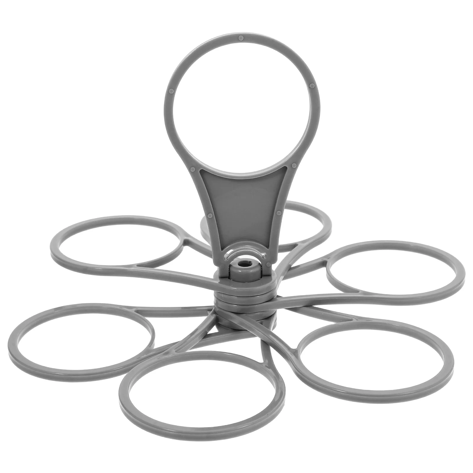 

Foldable Portable Cup Holder Bracket Coffee Beer Drink Carrier Plastic Take Out Rotating Stylish Reusable Multifunctional Party