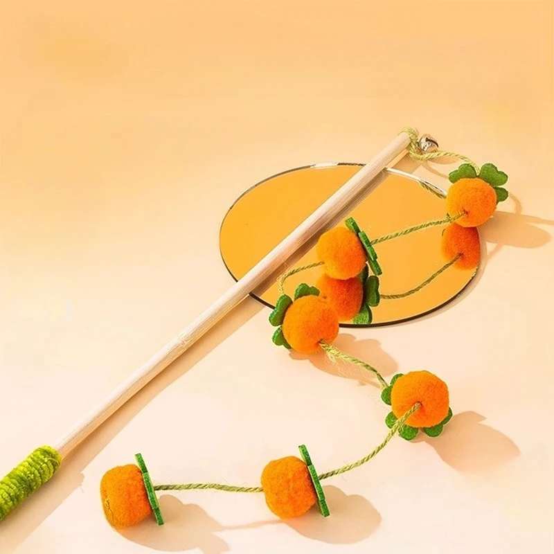 القط دعابة عصا لعبة جرس صار التفاعلية هريرة إغاظة عصا لعبة لدغة مقاومة التدريب الذاتي متعة القط لعبة الإمدادات #3