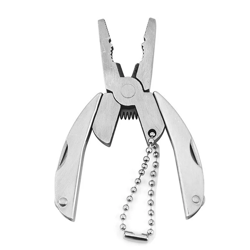 Stainless Steel Mini Multi-functional Tortoise Pliers Combination Multi-purpose Tool Folding Pliers