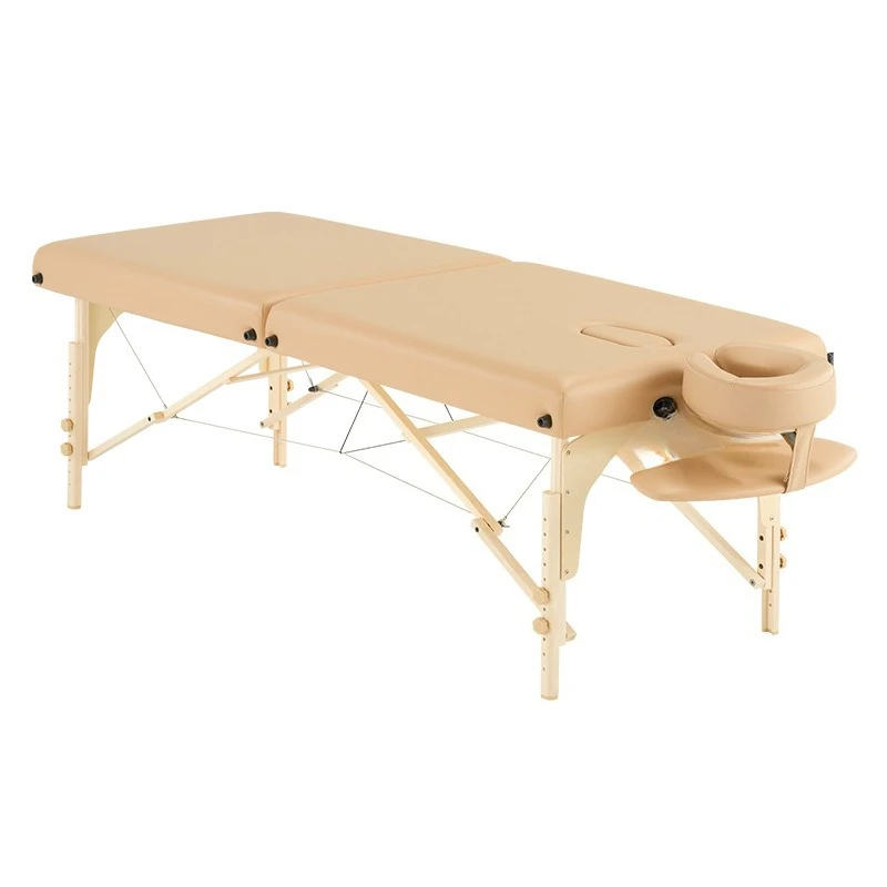 

Folding massage household wooden beauty , widened spa massage boning bed, beauty salon bed