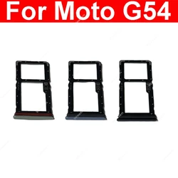 Sim Card Slot Tray Holder For Motorola Moto G54 XT2343-1, XT2343-2 SIM Card Reader Adapter Socket Replacement Repair Parts