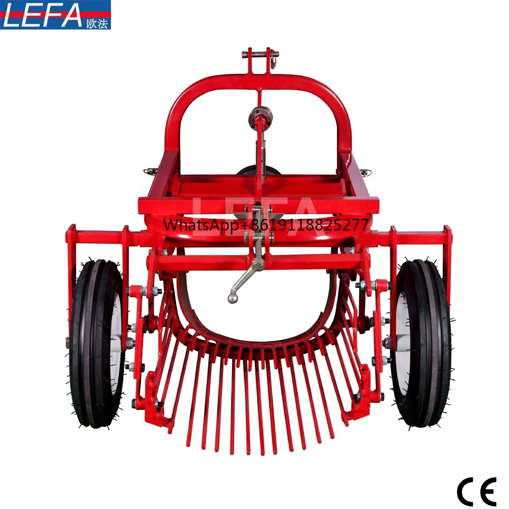 Agricultural mini tractor pto drive potato harvest machine three point hitch potato digger