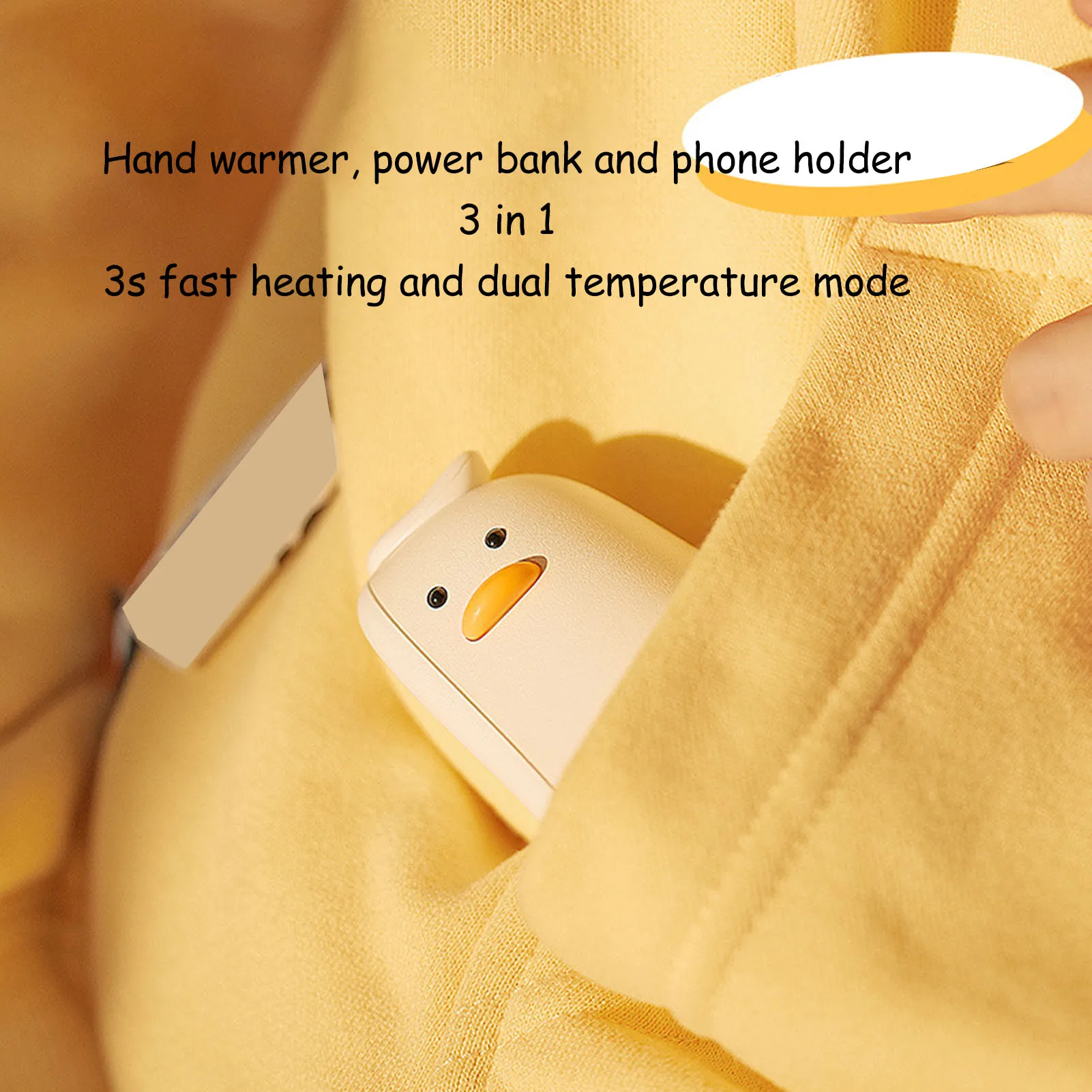 Battery Hand Warmer Electric Hand Warmer 4000mAh Multi Function for Tablet