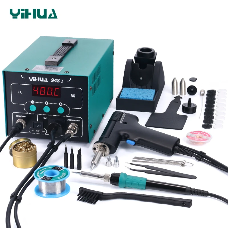 YIHUA 948 I Welding Repair Fume Extractor Multi Function Adjustable Desoldering BGA Rework Soldering Station