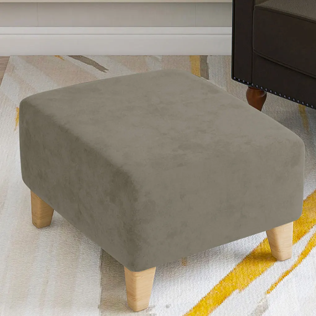 Footstool In Condition Deformation Resistant Footrest Cover Soft Seating Covers For Footstool