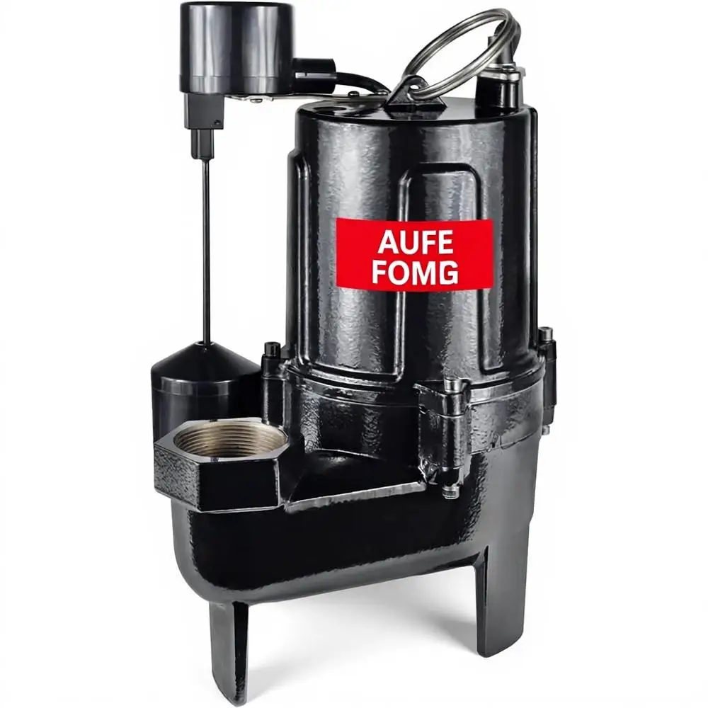

3/4 HP Sewage Pump 2 inch Discharge with Auto loat Switch, 115V 7200 GPH Cast Iron Submersible Sewage Pump, Sump Pump or Basemen