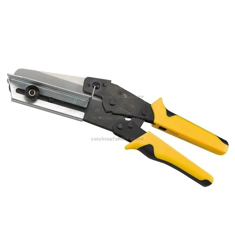Wire Slot Cutting Tool VSJ-110XC, 45°/90° Multi-Angle Trunking Cutter, Manual Plastic Pipe Cutting Scissor for Electrical Work