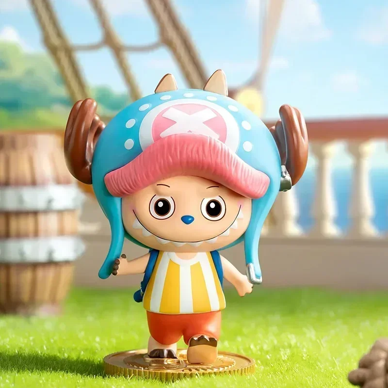 Autentyczne figurki POP MART THE MONSTER Labubu One Piece Anime Blind Boxes, torebki z niespodziankami, zabawki, figurki akcji, dekoracja na biurko, prezent niespodzianka