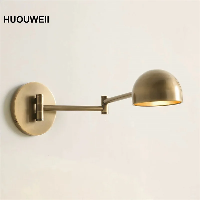 

American Wall Lamp Retro Bedroom Bedside Light LED Living Room Study Aisle Entrance Bathroom Lamp