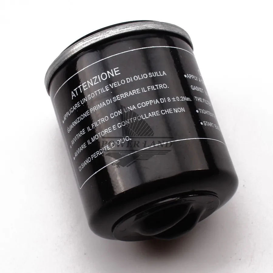 1pcs Black Metal Motorcycle Engine Oil Filter Machine Filter Fits for Piaggio 125 150 200 250 Vespa X7 X8 X9 GT