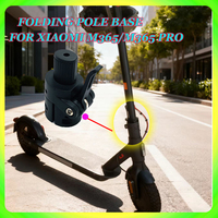 For Xiaomi Electric Scooter Folding Pole Base Durable Aluminum Alloy Folding Clamp Folding Base Fixed parts Replacement Parts