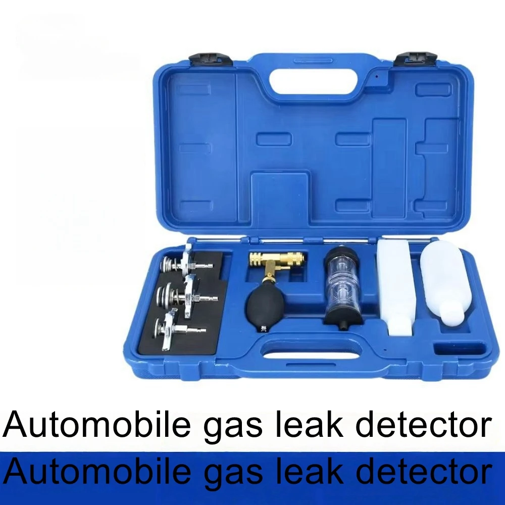 Gas leak testing kit, machine repair combination tool, automotive inspection tool