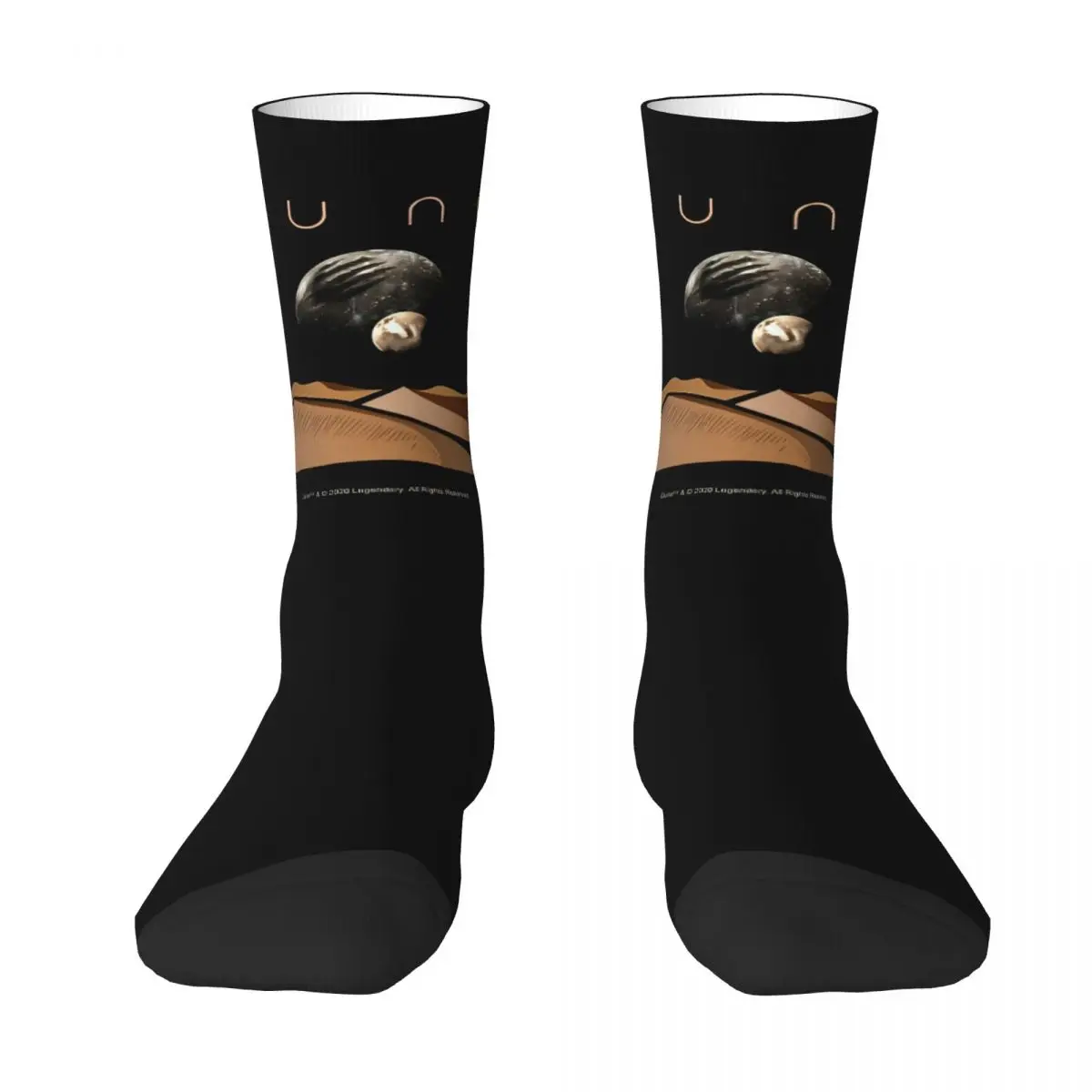 Landscape With Moons Of Arrakis Movie Dune Unisex Winter Socks Hiking Happy Socks street style Crazy Sock