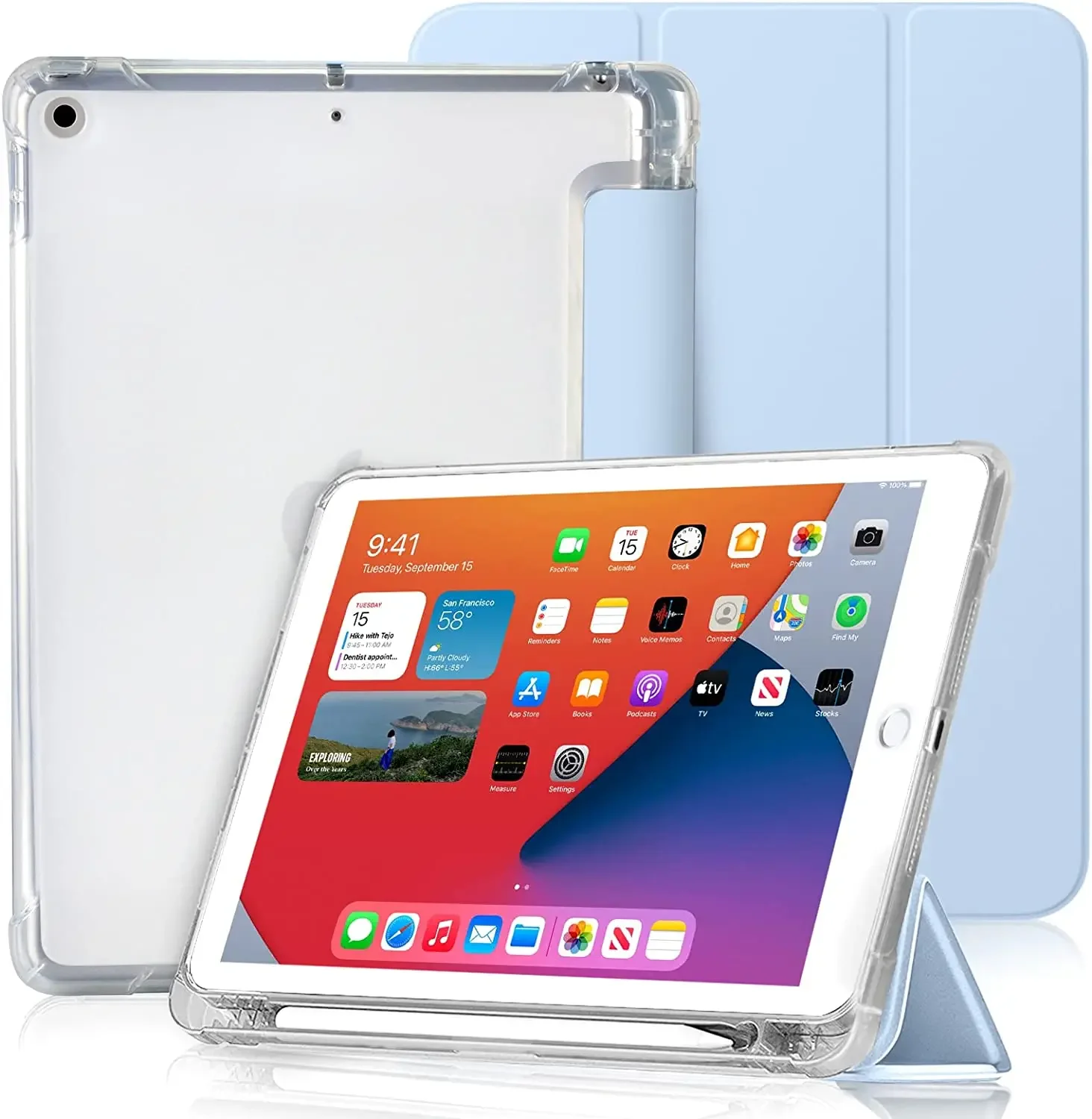 

Чехол для iPad 10.2 air 3 Pro 10.5 с держателем для карандашей iPad 9. 8. 7. Generation 2021 Cover A2602 A2603 A2604 A2605 A2197 A2198 Funda