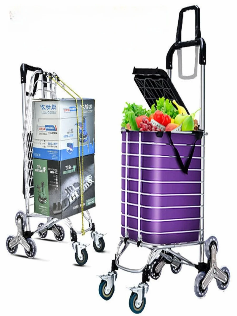 chariot-de-courses-pliable-portable-a-traction-manuelle-leger-pour-personnes-agees-avec-fonction-de-montee-d'escaliers-empilable