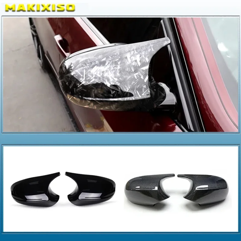 

Black M3 Style Cover for BMW 1 3 Series E92 E93 E90 E91 E81 E82 E87 E88 Carbon Fiber M Look Rear Mirror Cap Car Accessories