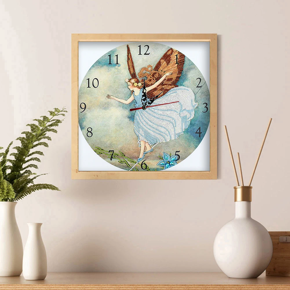 DIY جزء الحفر على شكل خاص الماس على مدار الساعة 5D فسيفساء الراتنج ساعة غرفة نوم المنزل #2