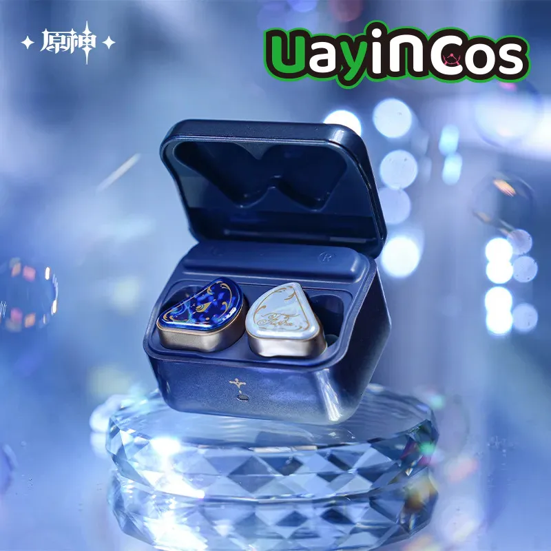

Bluetooth наушники оригинальные Genshin Impact Furina Bluetooth наушники набор подарочная коробка значок кукла аниме фигурка игры игрушки подарки для детей