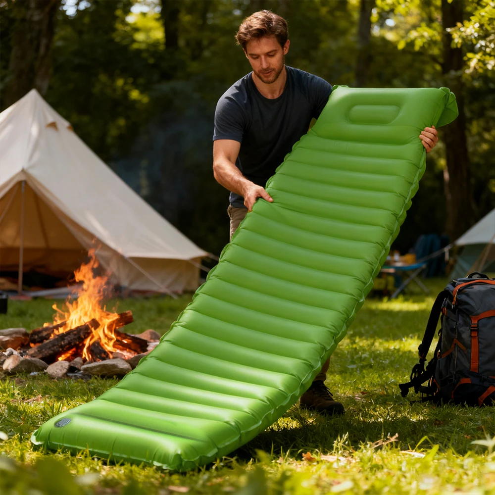 Ultralekka dmuchana mata do sp – Camping Air Mattress Built In Pump recenzja i cena
