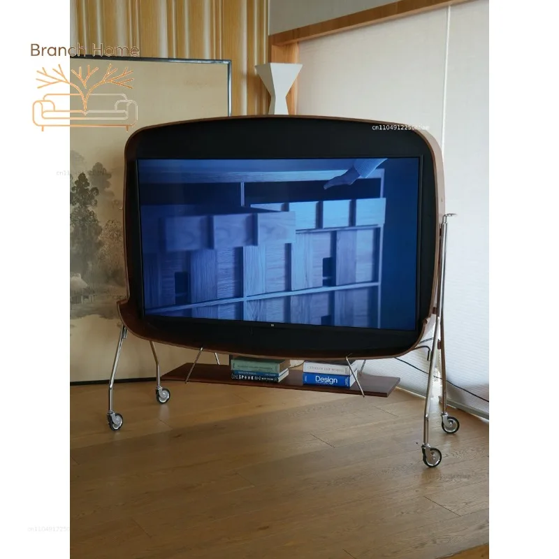 Ziyin mobile TV cabinet, small apartment, simple modern light luxury, high-end floor bracket, suspended medium and ancient style