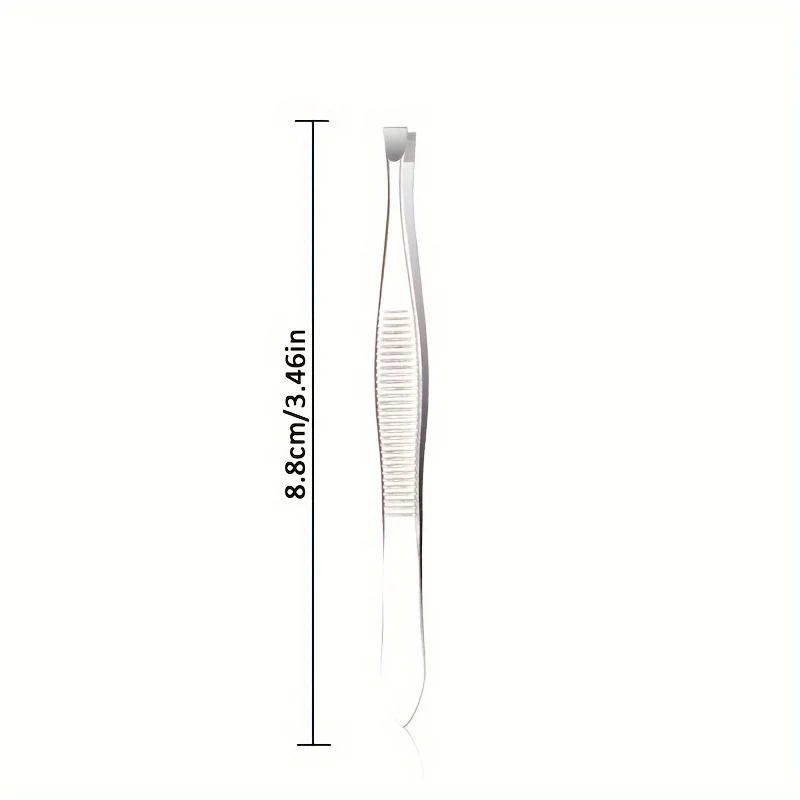 Pinzette per depilazione Strumento per trucco per sopracciglia sfumato Tagliacapelli per sopracciglia inclinato in acciaio inossidabile Strumento per depilazione e trucco