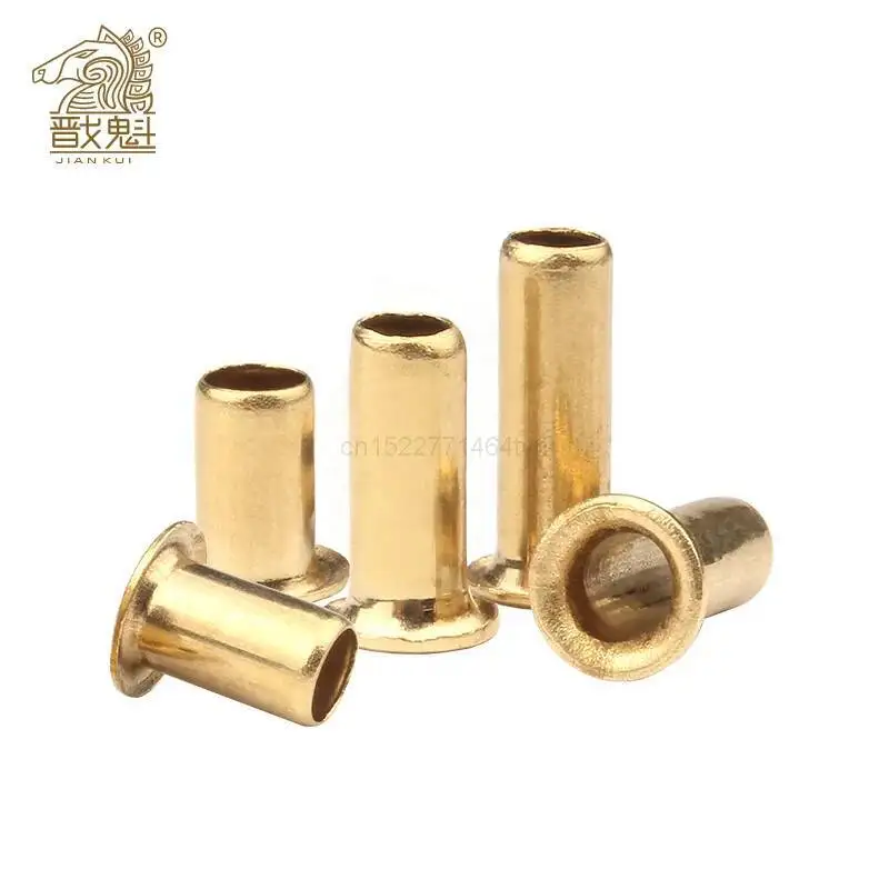 [M0.9 M1.3 M1.5 M2 M2.5 M3 M4] Tubular Rivets Double-sided Circuit Board PCB Nails Copper Hollow Rivet Nuts GB876