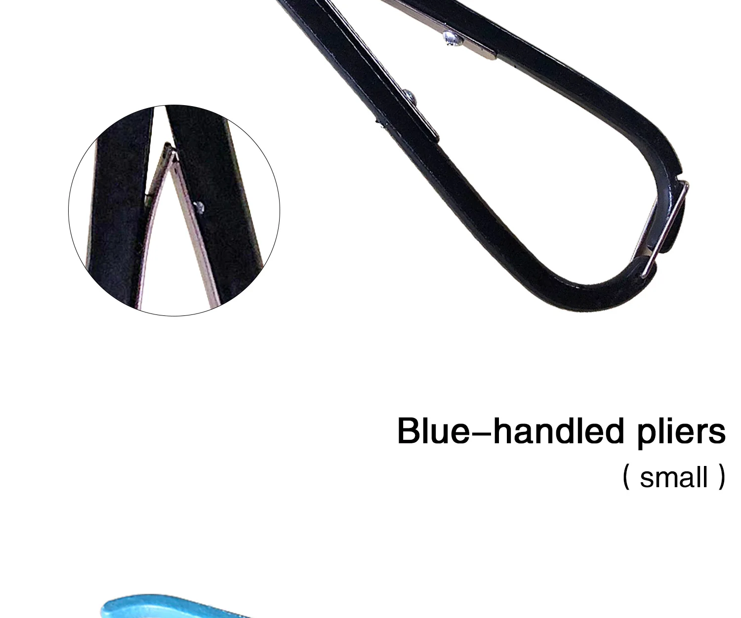 British Blue & Black Handle Jewelry Shears - Flat Stainless Steel Cutting Pliers for Gold & Silver Crafting (Sizes 7# & 8#)