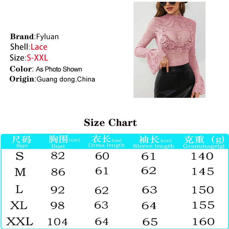 2025 nova sexy camiseta de renda feminina meia gola alta manga alargamento oco pulôver dentro juntar usando fora feminino magro topo