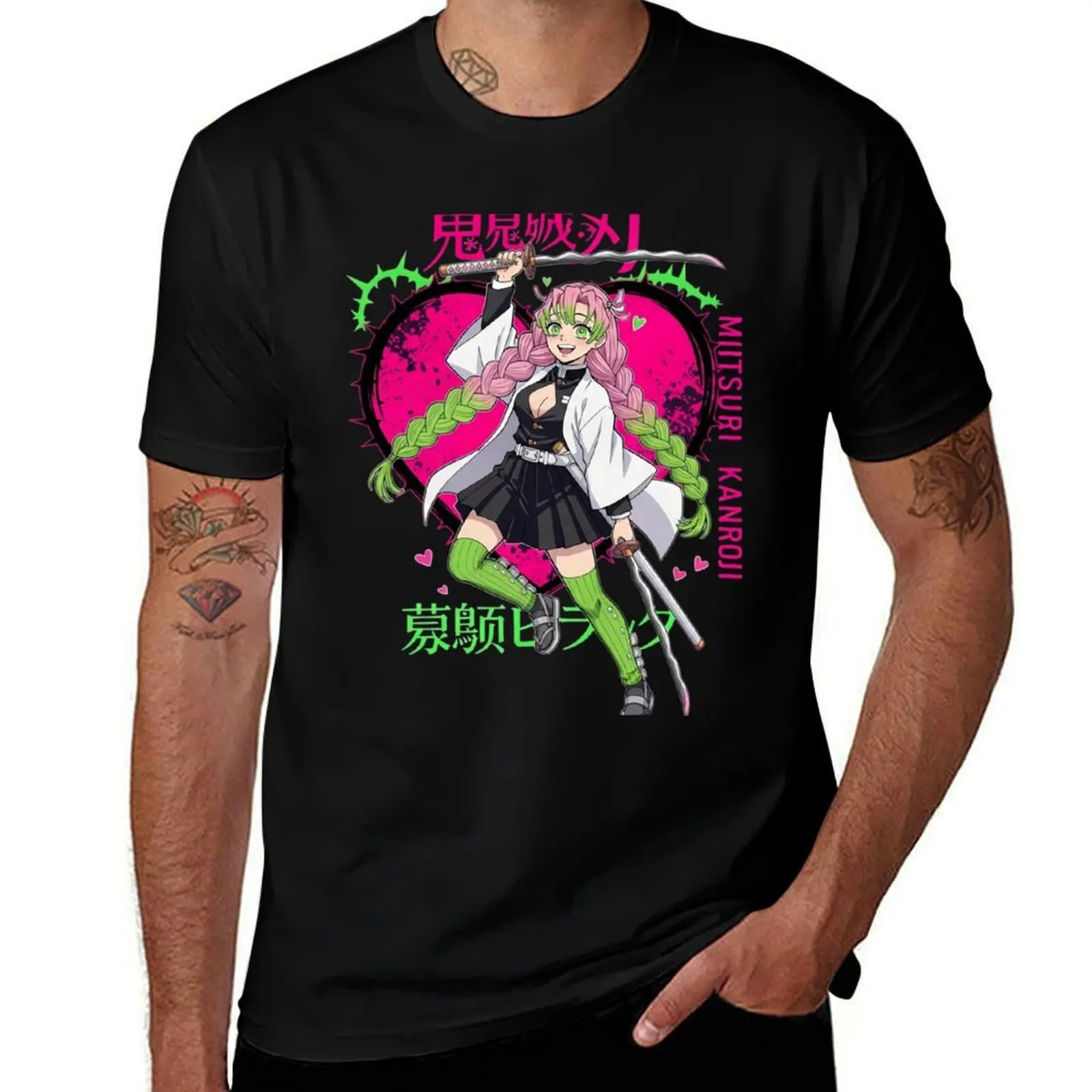 

Mitsuri kanroji T-Shirt T-shirts man croswit shirt man aesthetic clothes mens t shirt