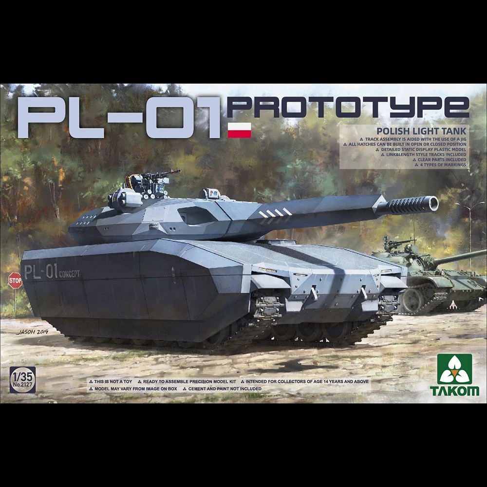 Special Offer [Takom] No.2127 1/35 PL-01 Prototype Light Tank (Plastic Model Kit)