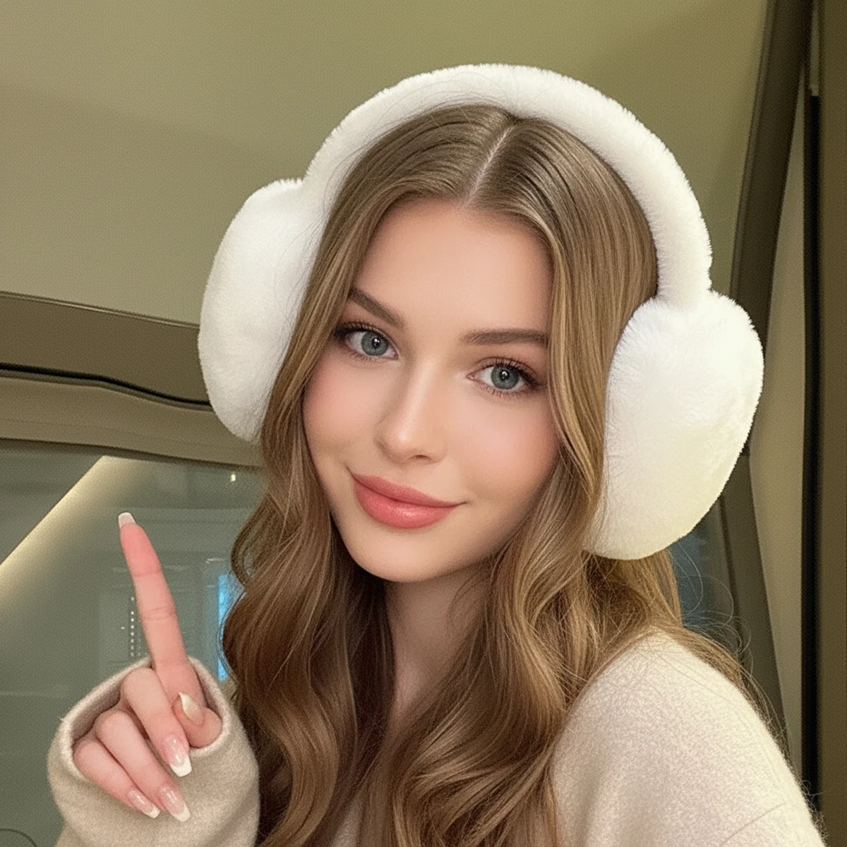 الشتاء الأذن يفشل للنساء لطيف أفخم الدافئة تدفئة الأذن الطقس البارد واقيات الأذن اكسسوارات الشتاء للنساء غطاء للأذنين الفتيات #4