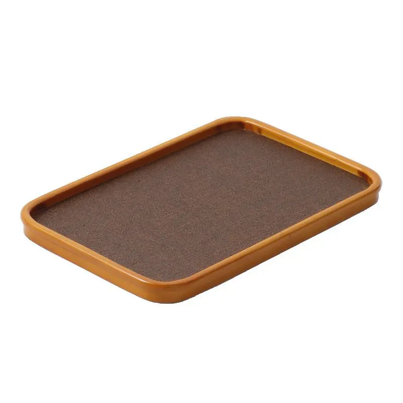 

Polished bamboo tea tray Kung Fu tea set, editor storage tray, one pot and two cups