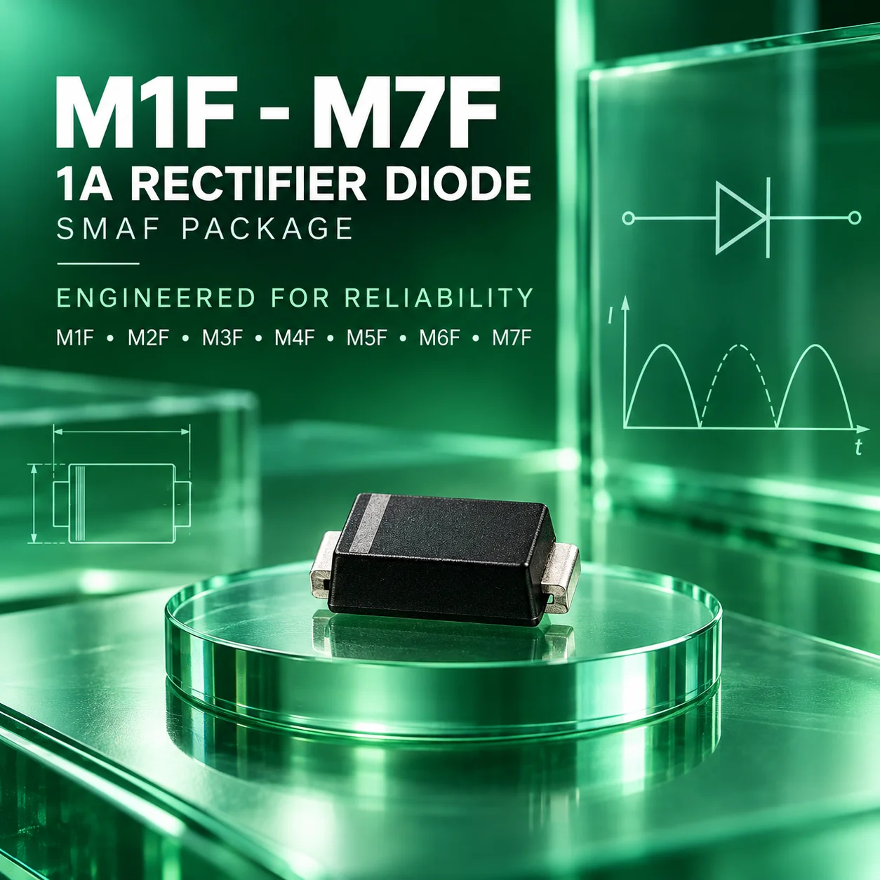Factory Direct Supply: Genuine M1F M2F M3F M4F M5F M6F M7F 1A SMAF Rectifier Diodes