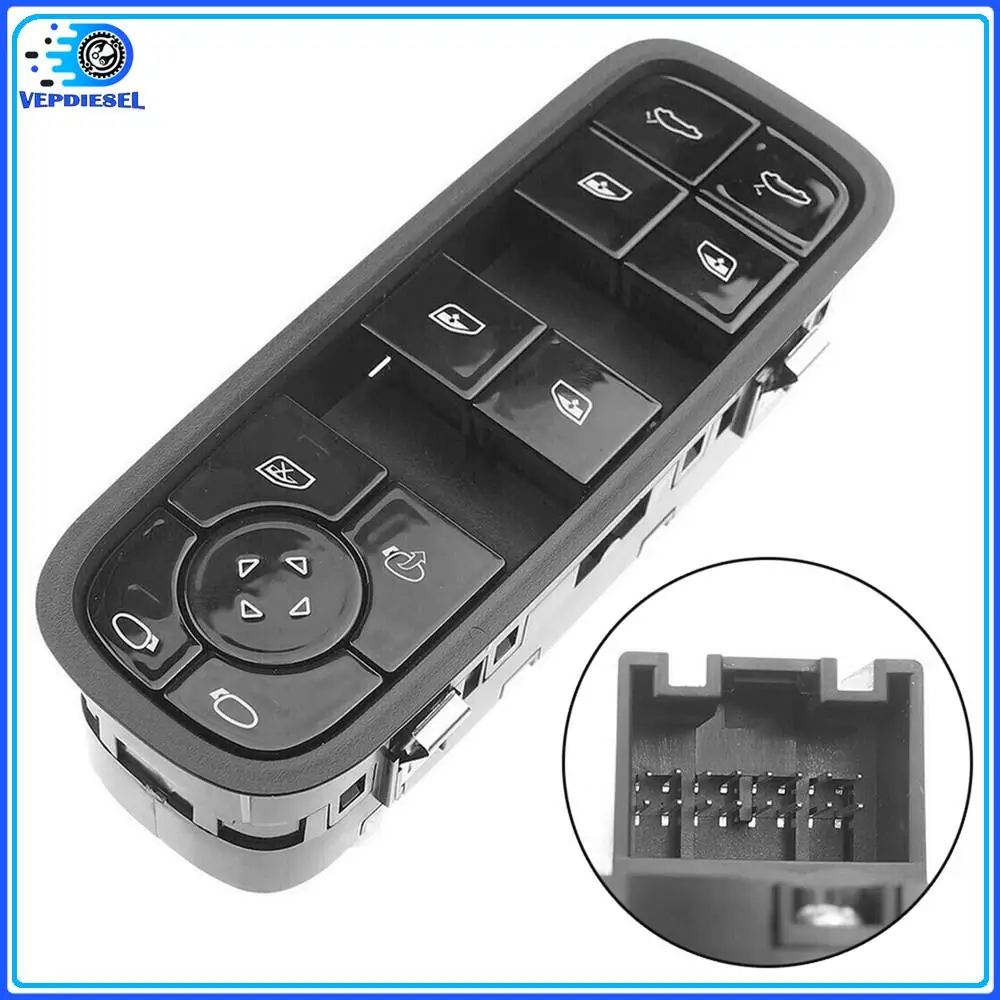 

971959858C New Left Driver Master Power Window Switch for Porsche Cayenne Panamera 2017-2022 971 959 858 C HUO Car Accessories