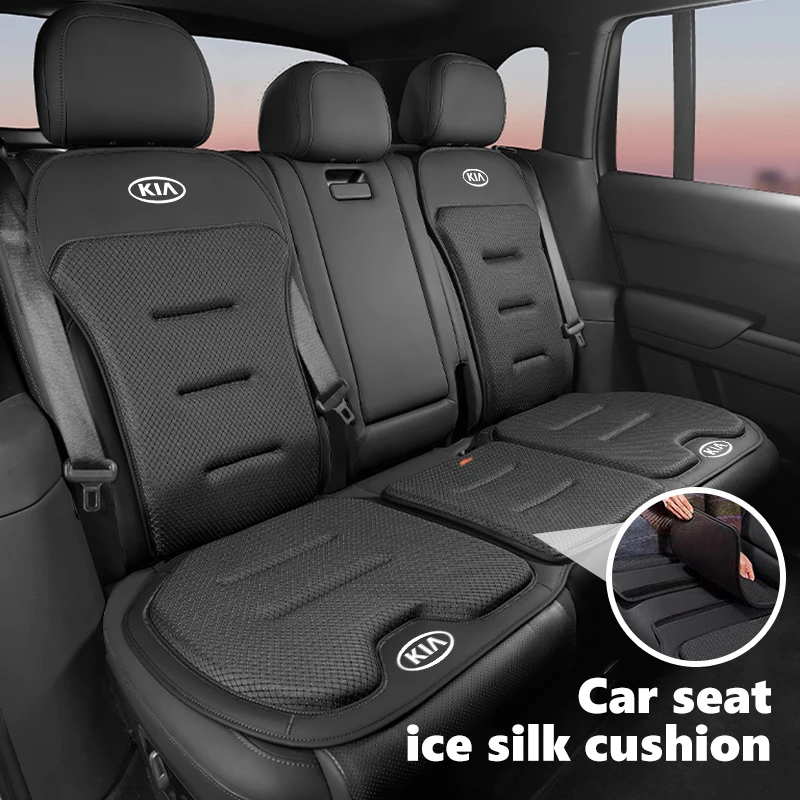 Cojín para Asiento con Logotipo de KIA, Funda Transpirable para Asiento con Bolsa de Almacenamiento, para Ceed, Sportage, Rio, K5, K2, Optima, Cerato, Proceed