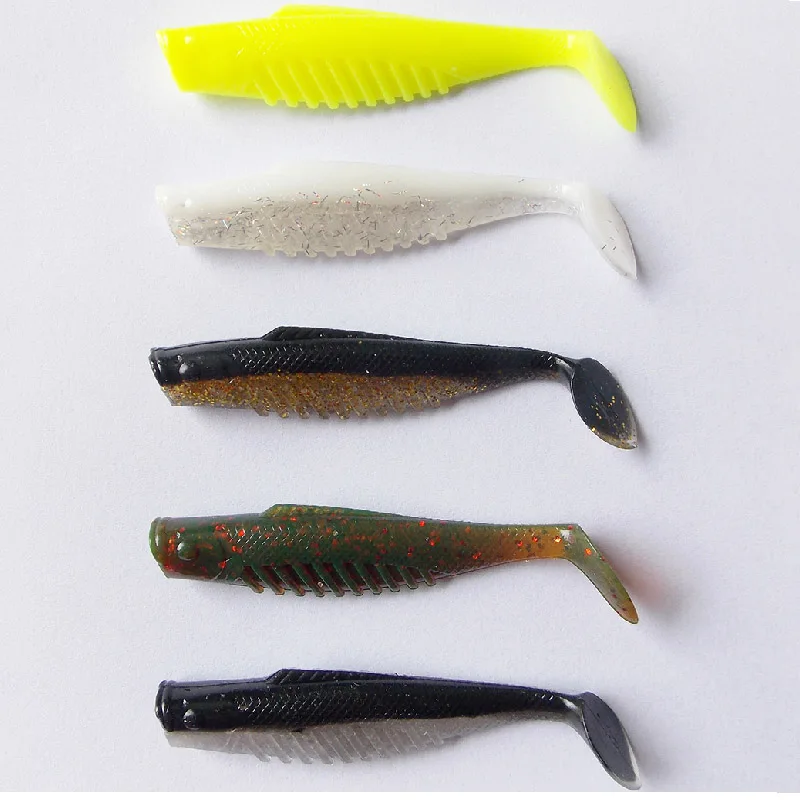 ESFISHING Soft Plastics Cannibal 80mm Silicone Bait Tackle Injected Salts Swimbait Pesca Artificial Fishing Lures