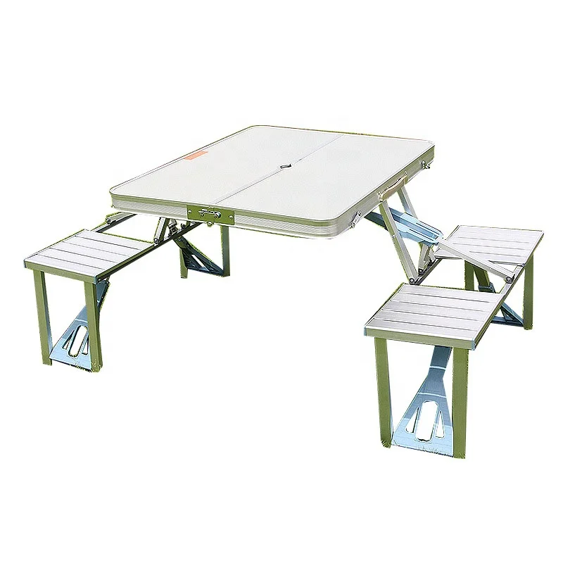 high quality portable picnic table outdoor aluminum camping table collapsible aluminum folding table