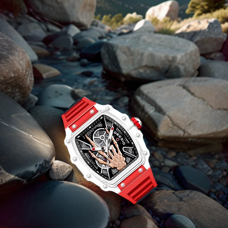 

Deesio D6001D Роскошные наручные часы с автоматическим заводом и механическим механизмом, светящиеся водонепроницаемые модные спортивные часы для женщин