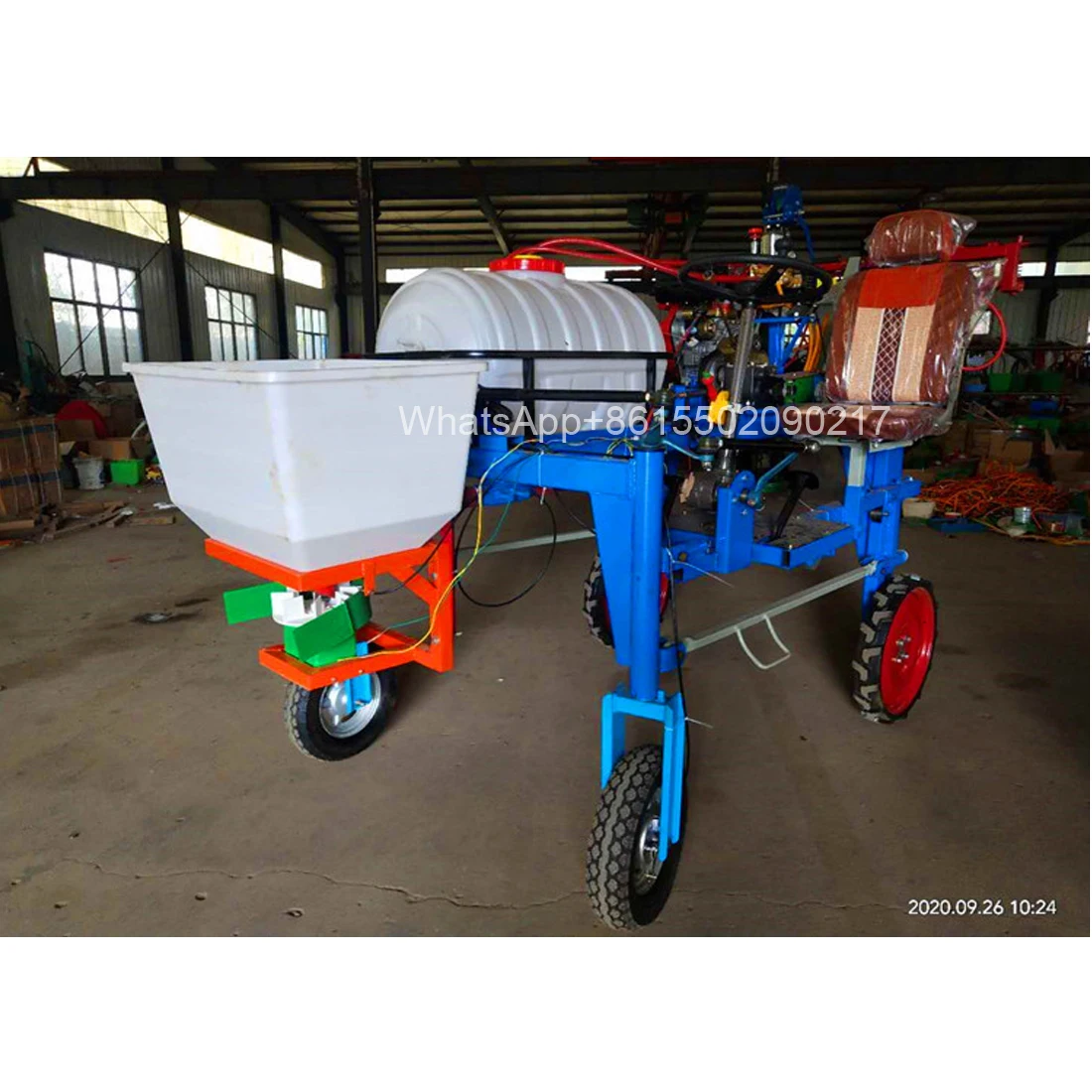 Spraying and fertilizing dual purpose machine diesel power sprayer wheat corn cotton vegetable plant protection machine