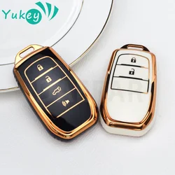 TPU Car Key Fob Cover Case For Toyota RAV4 Highland Hilux Fortuner Land Cruiser Camry Coralla Crown Protector Holder Shell