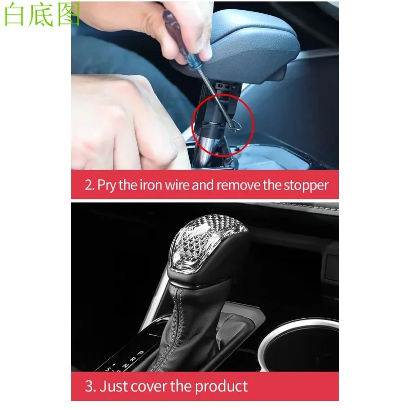 Applicable to Toyota 2023 crystal gear handle, crown, land, RAV4, Rongfangwei, Hanlanda decorative gear handle head cover