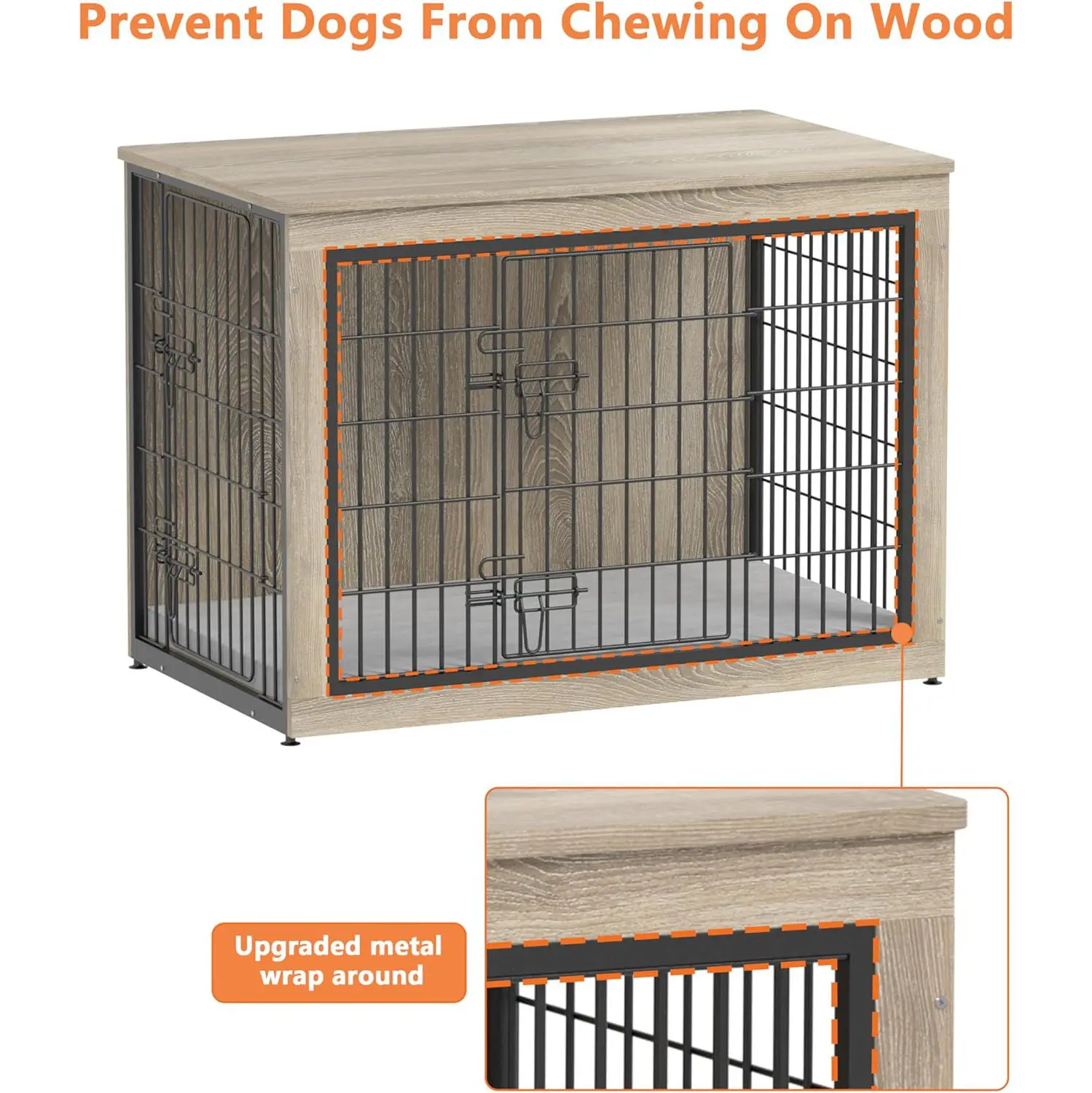 Household Indoor Small and Medium Dogs Separation Training Cage Double Door Door Fence Fence Pet Supplies