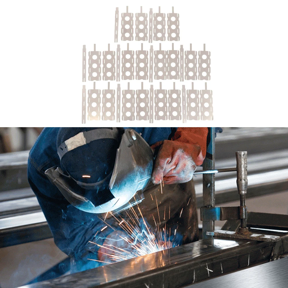 30PCS Polygonal Nickel Sheet for Lithium Battery For Spot Welding Nickel Plated Steel Battery Connection Sheets