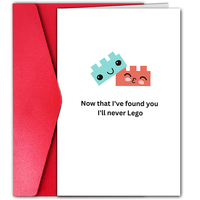 1pc, funny valentines day or anniversary love pun card for boyfriend, girlfriend, husband, or wife.