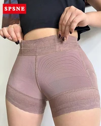 Women'S Shapewear Tummy Control Pink Buttocks Pants Low Waisted Without Marks Butt Lift Short Shaper