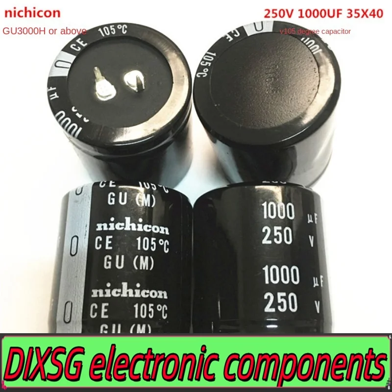 DIXSG 35*40(1PCS) 250V1000UF electrolytic capacitor 35X40 GU 105 degrees Nichicon 1000UF 250V 35*40