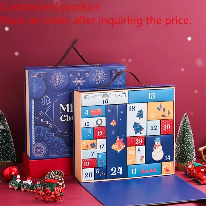 Customized query24 Days Christmas Advent Calendar Gift Box Countdown Calender Gift Empty Cabinet Surprise Navidad Gifts for Best
