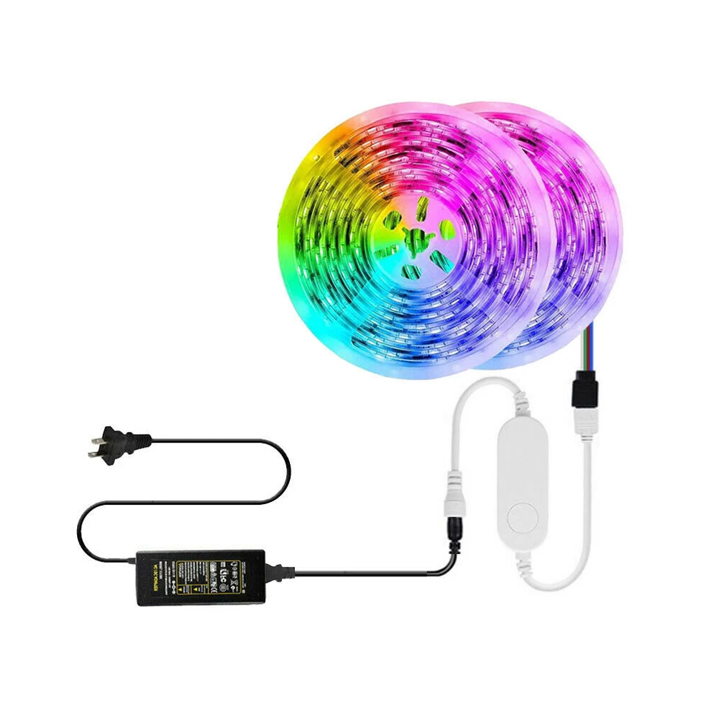 Homekit APP Smart Control RGB 5050 LED-Streifenlichter mit Siri-Sprachsteuerung, LED-Band, Musiksynchronisierung für Zuhause, Raumdekoration, TV-Beleuchtung